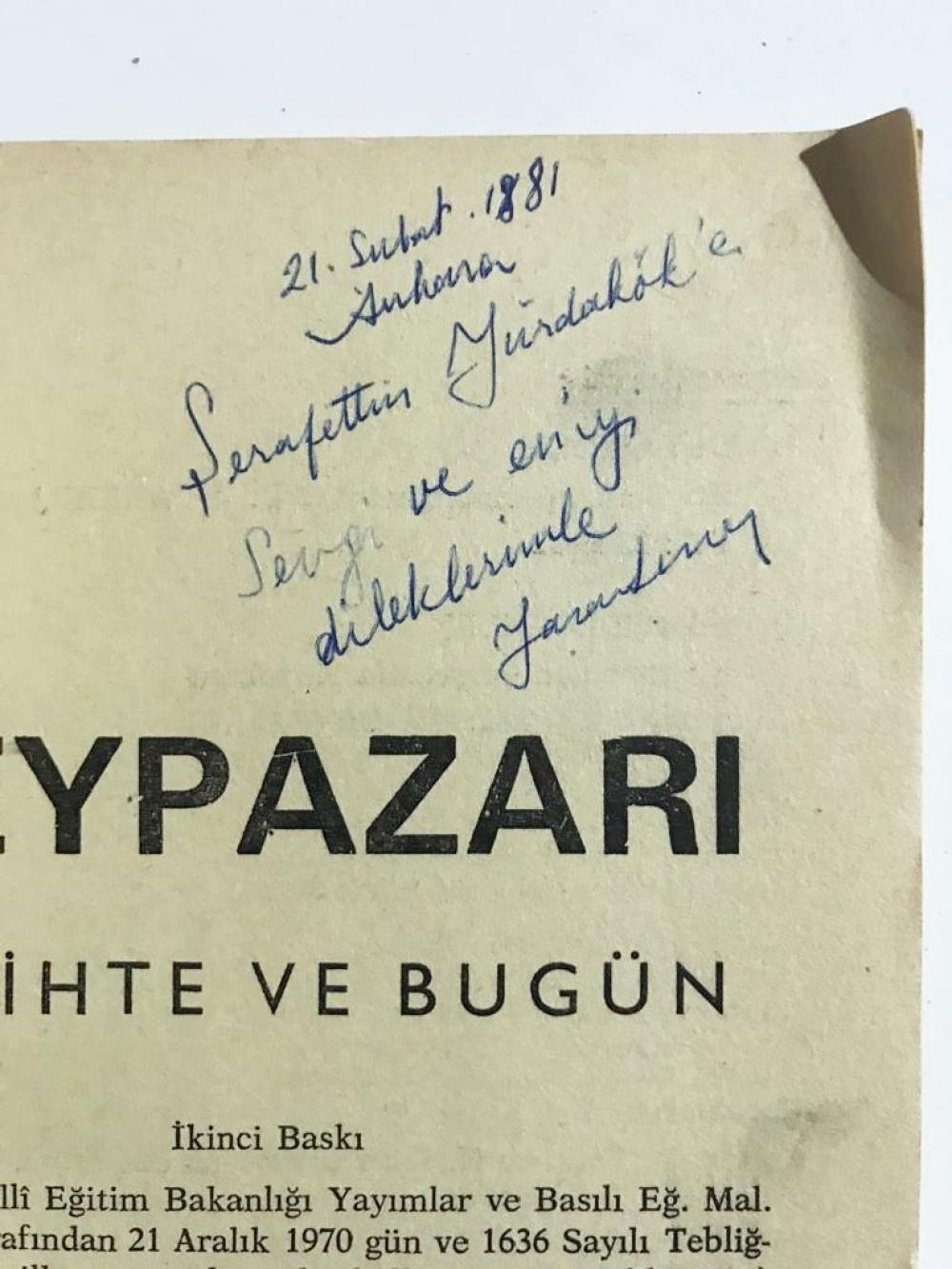 Peypazarı tarihte ve bugün - Yaşar ŞENER - İmzalı kitap