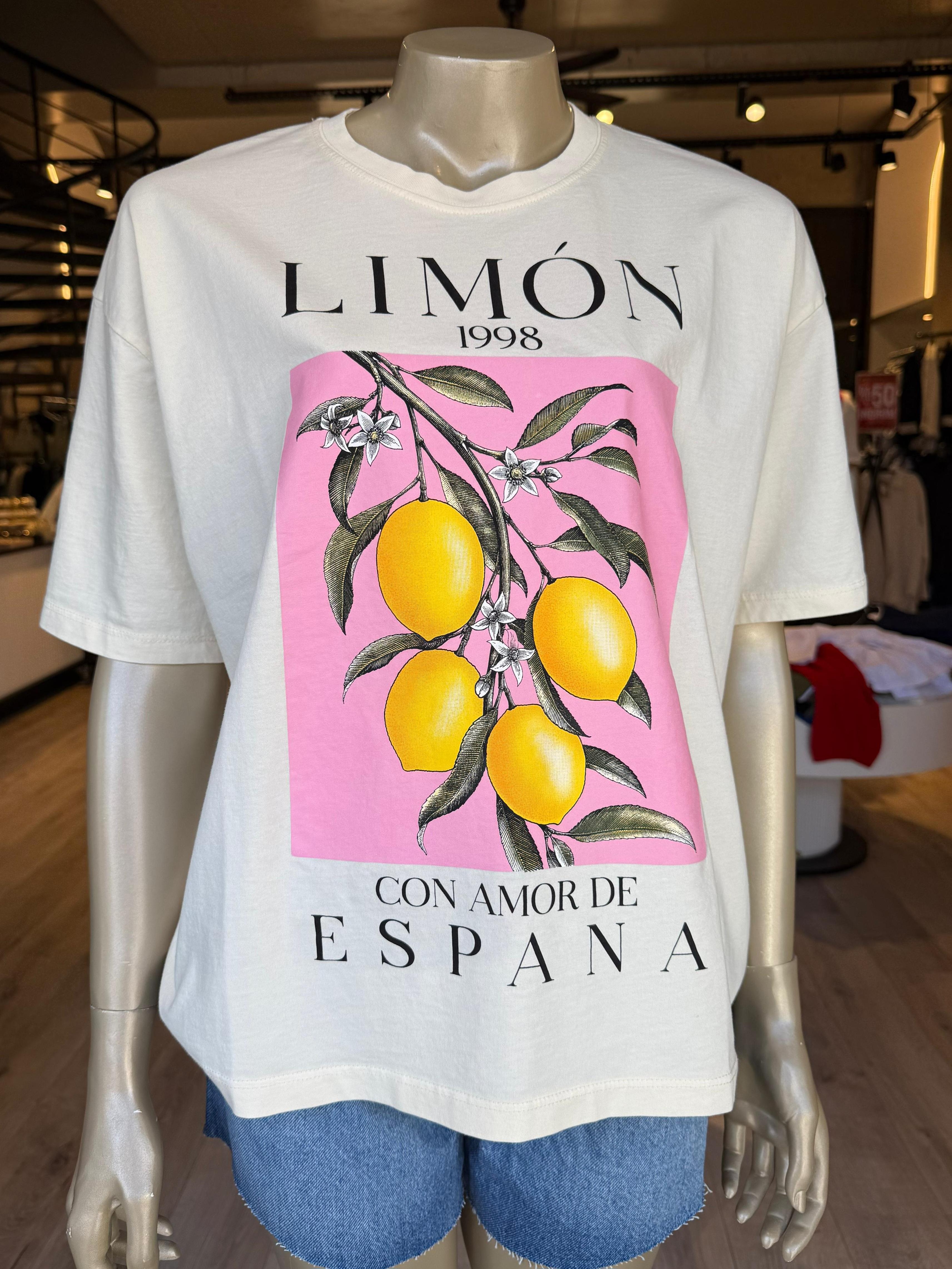 Limon Baskılı T-shirt 