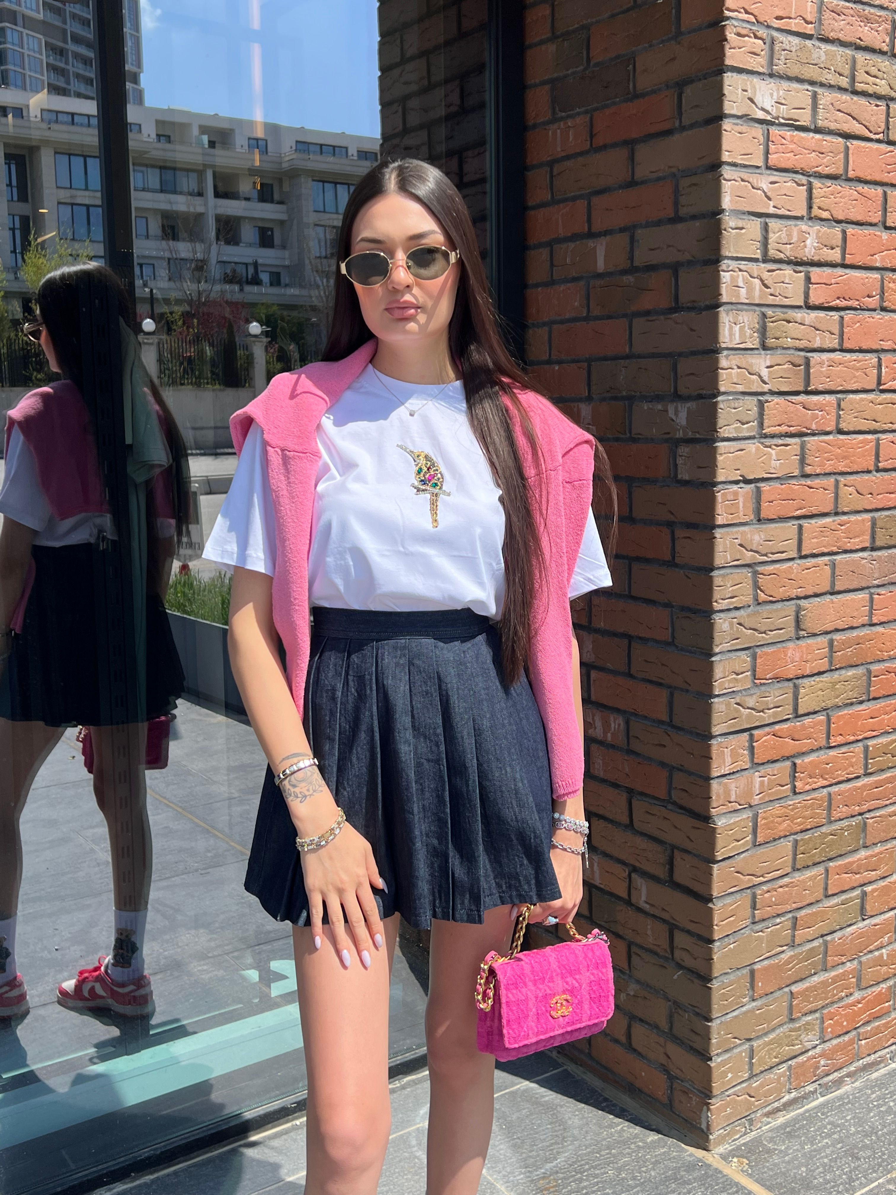 Papağan Taşlı T-shirt