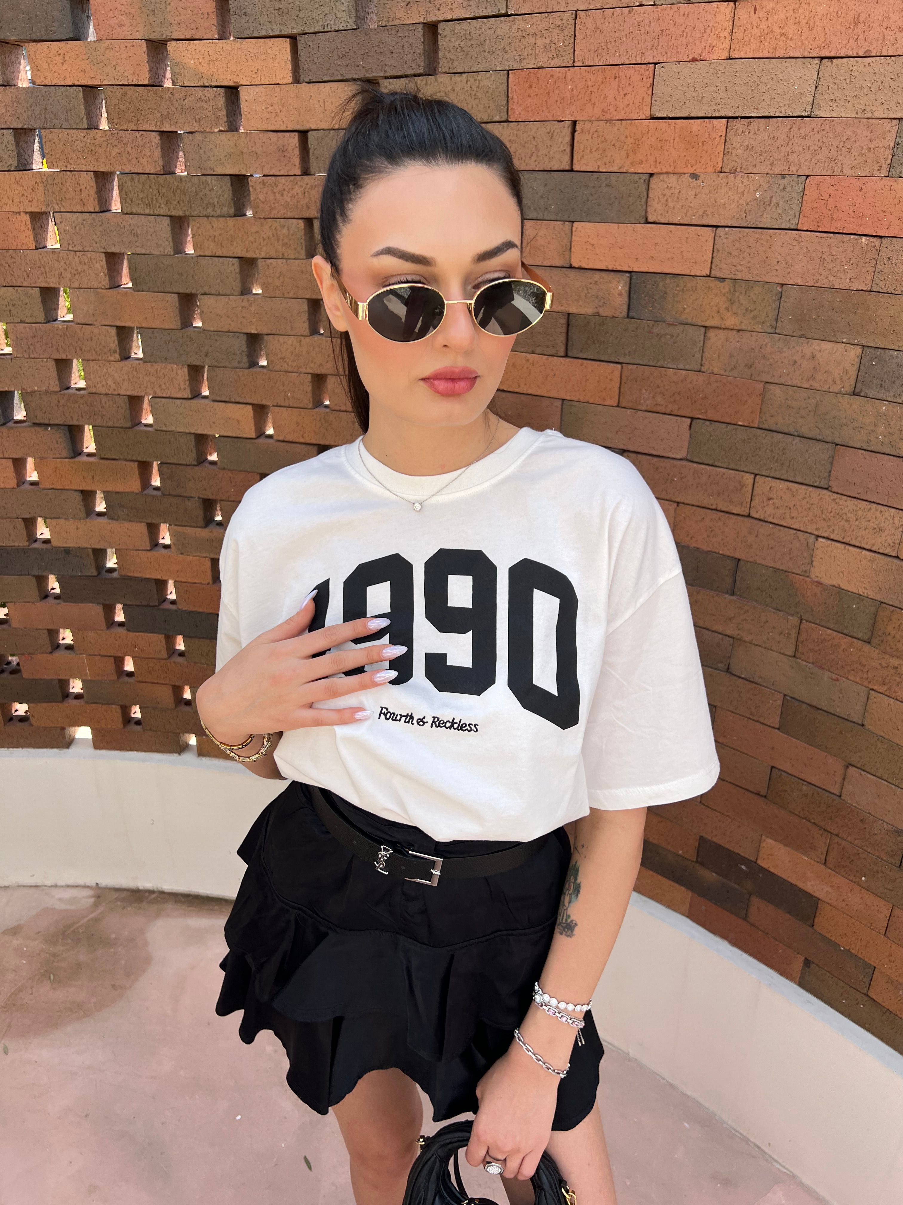 T-shirt 1990 Baskılı