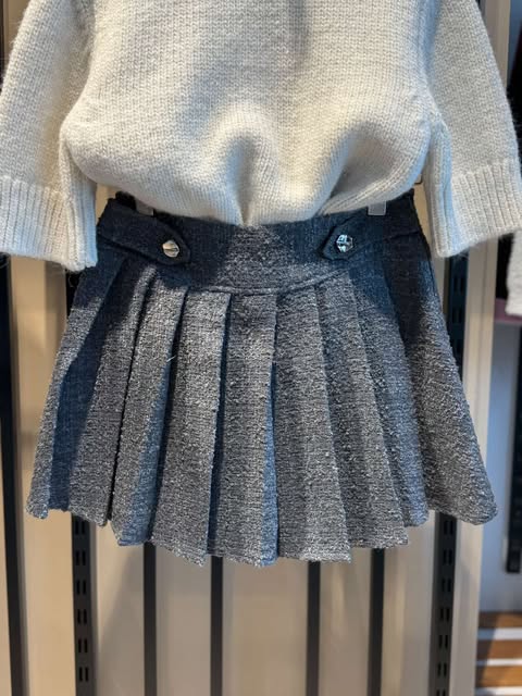 NOPELİ YÜNLÜ ETEK 