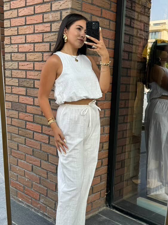 HALTER YAKA KETEN TAKIM