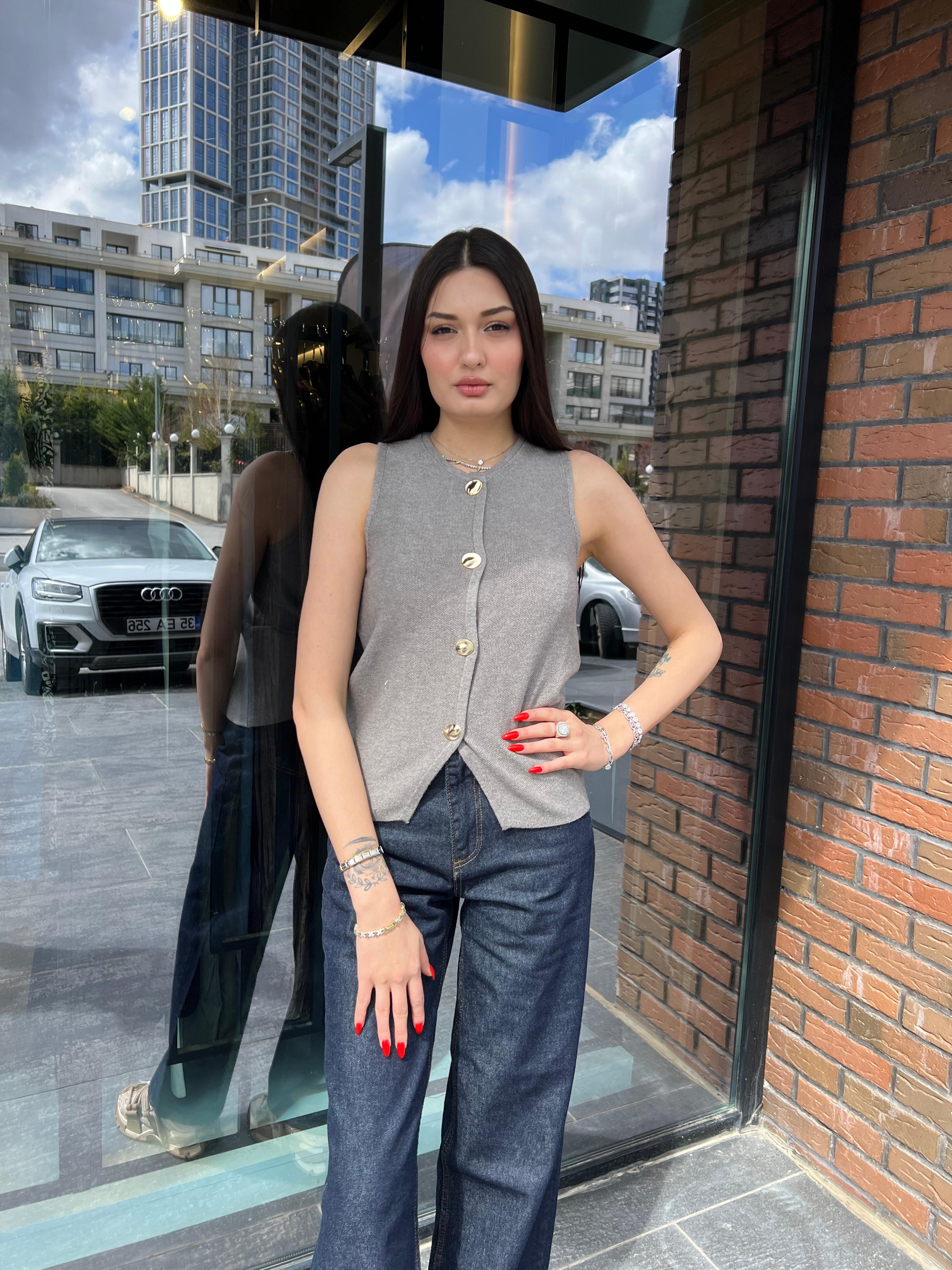 Triko Pamuk Yelek