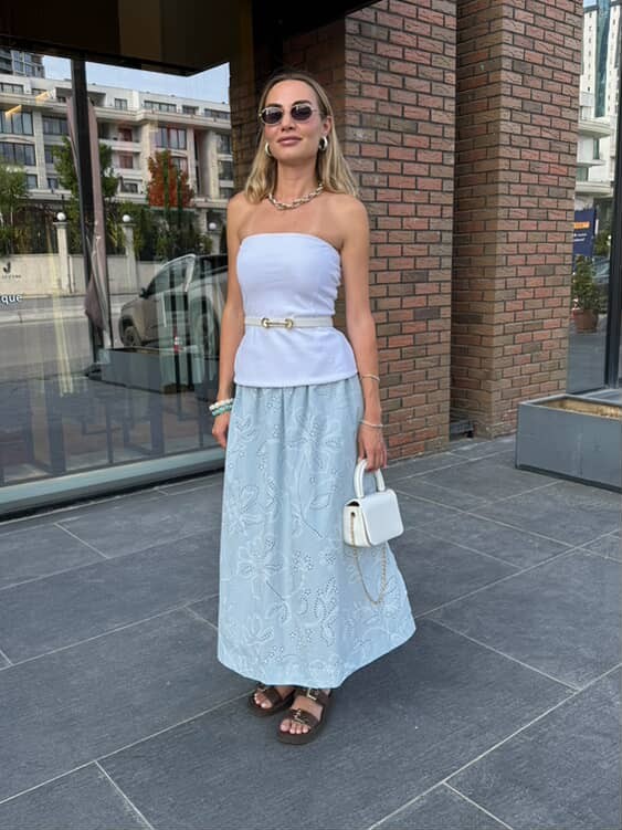 YIRTMAÇLI FİSTO ETEK