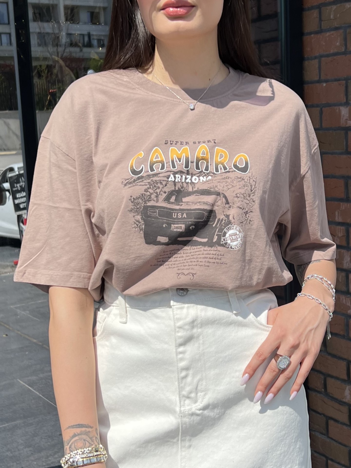 Camaro T-shirt - Kahverengi