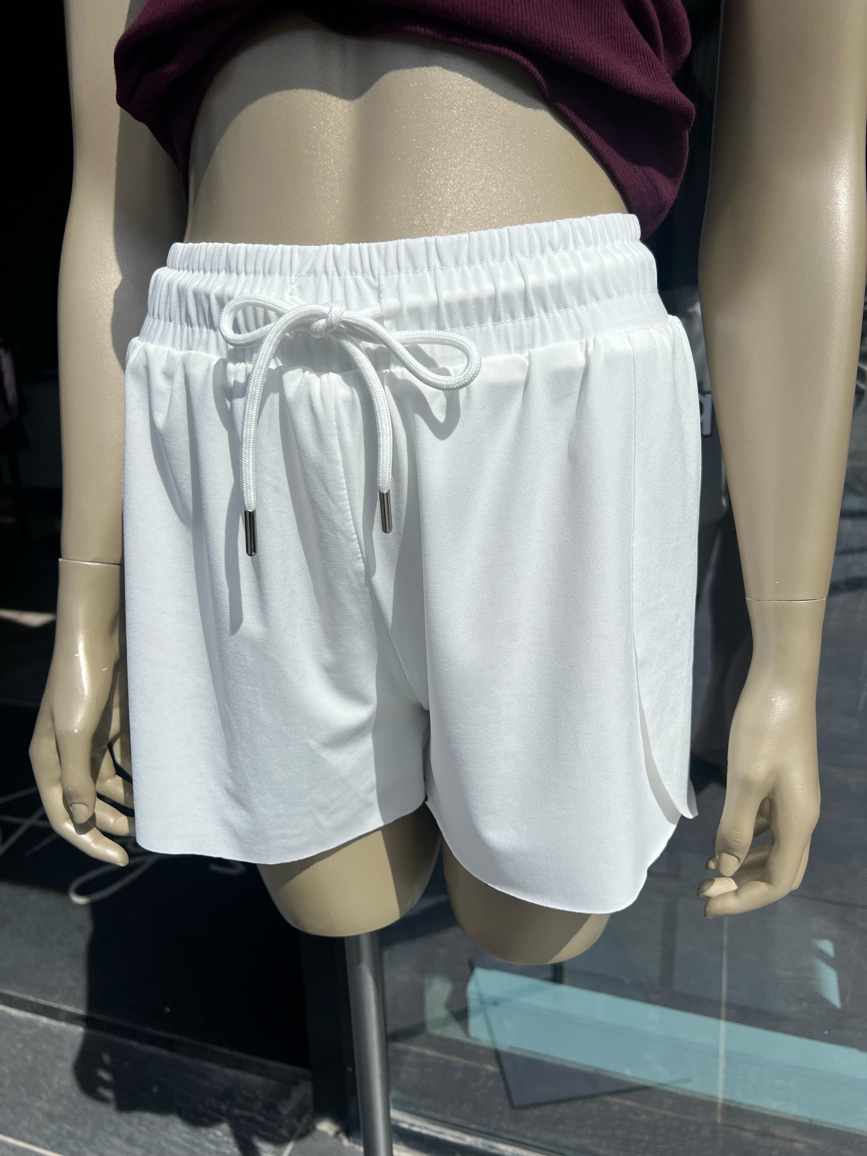 Spor Şort - Beyaz
