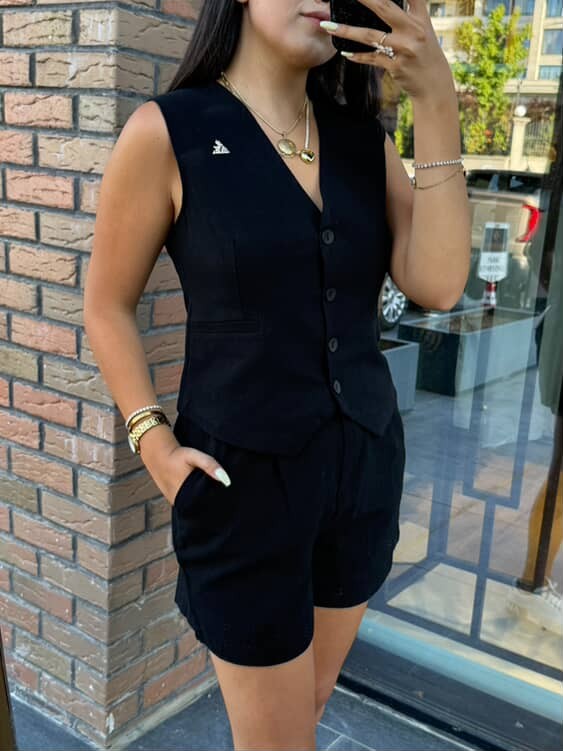 MARKA MODEL YELEKLİ ŞORTLU TAKIM