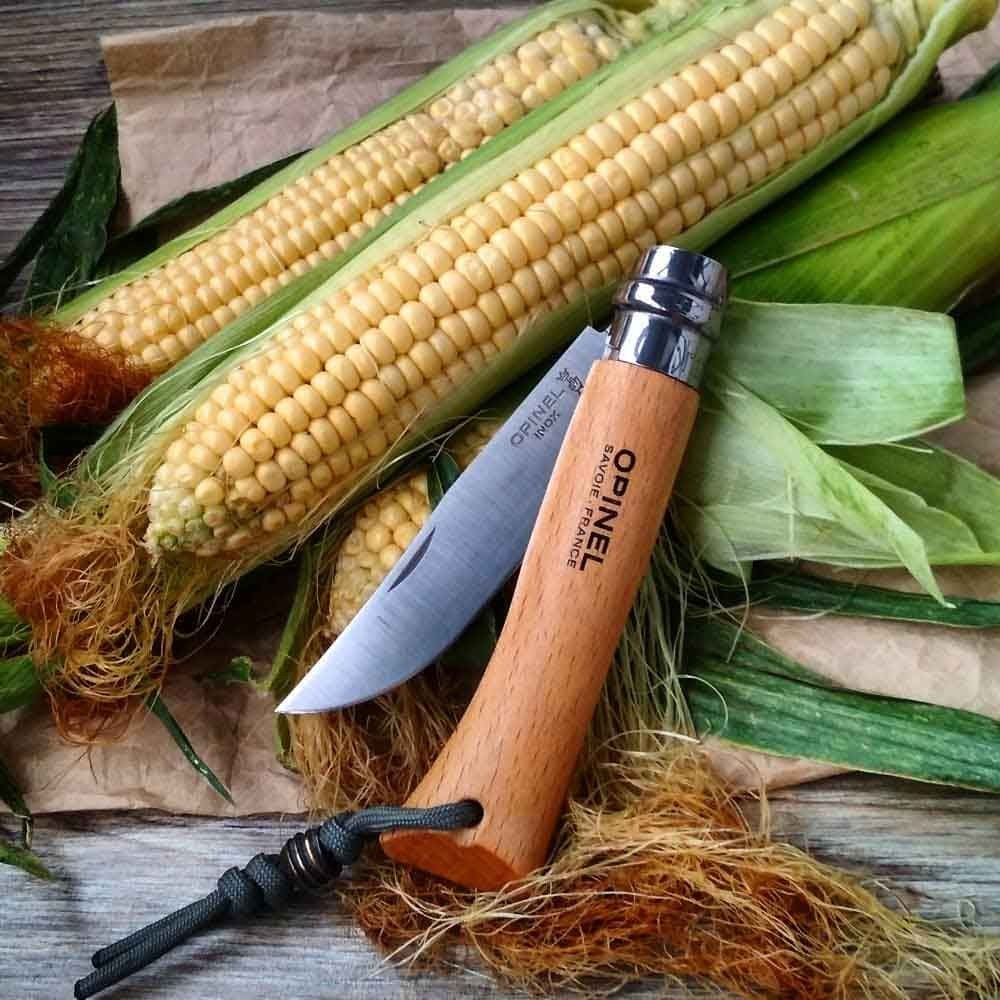 Opinel Inox 10 No Kayın Saplı Paslanmaz Çelik Çakı