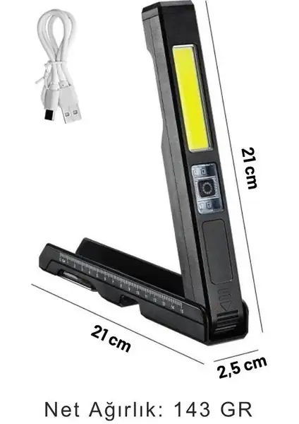 POWERDEX PD-9999 180 Derece Ayarlanabilir Çok Fonksiyonlu El Feneri — 2