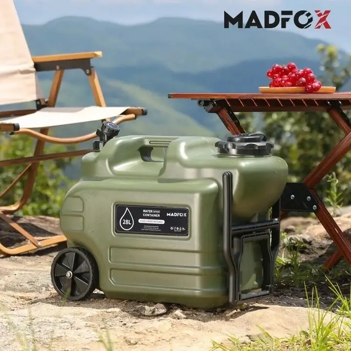 Madfox Galon Air PE Tekerlekli Musluklu Su Bidonu 28 Litre — 3