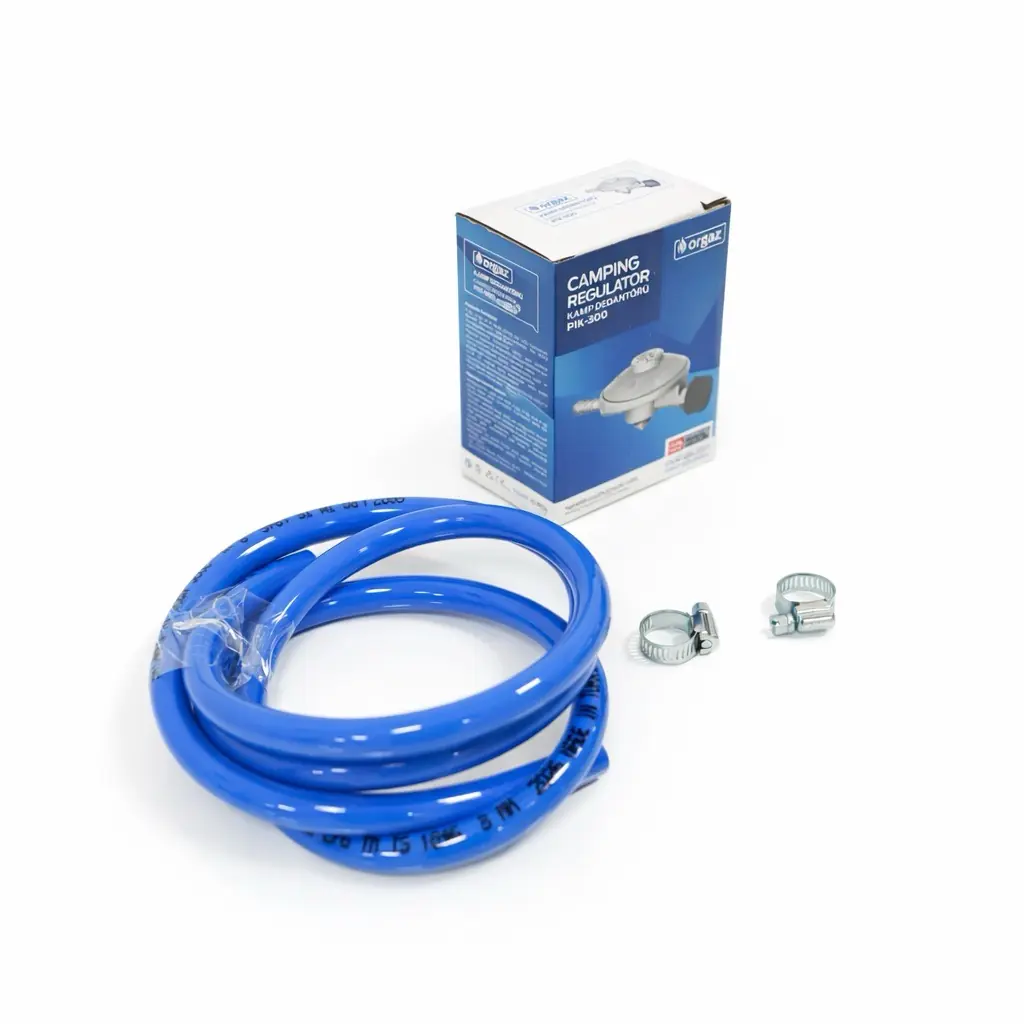 Piknik Tüpü Bağlantı Seti (Dedantör + 1.5m Hortum + 2 Kelepçe) — 7