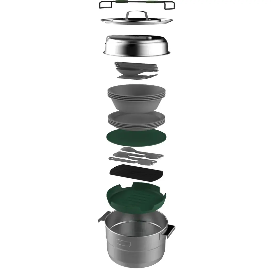 Stanley Adventure Çelik Kamp Pişirme Seti (21 Parça Set) 3,5 LT — 6
