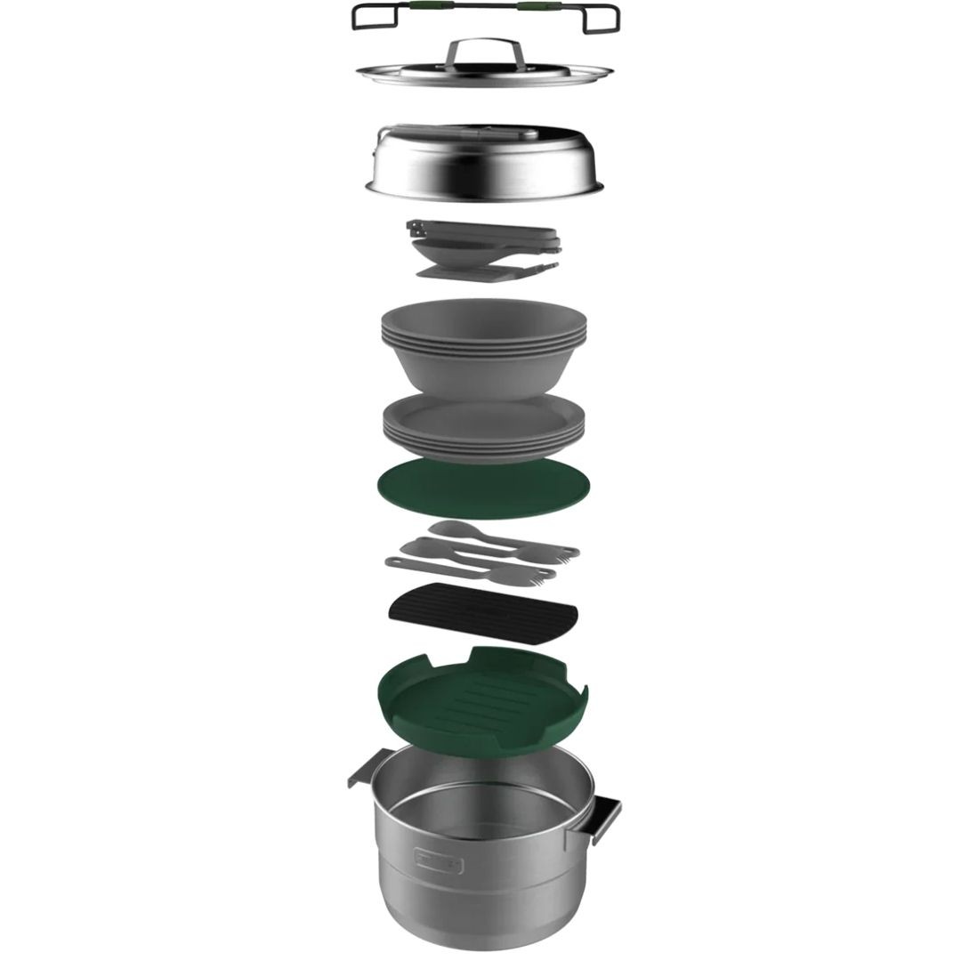 Stanley Adventure Çelik Kamp Pişirme Seti (21 Parça Set) 3,5 LT