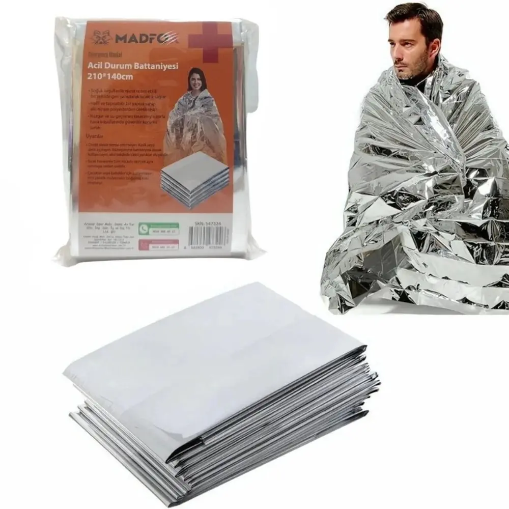 Madfox Emergency Blanket Acil Durum Battaniyesi 210*140cm — 2