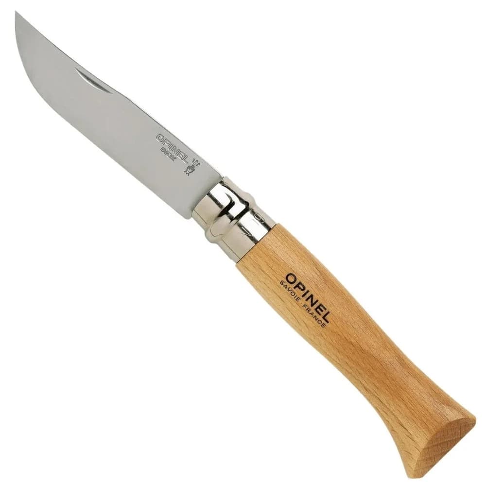 Opinel Inox 9 No Kayın Saplı Paslanmaz Çelik Çakı — 1