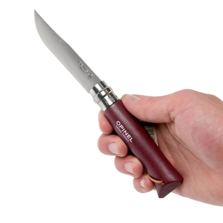 Opinel Inox Trekking 8 No Paslanmaz Çelik Çakı (Bordo) — 8