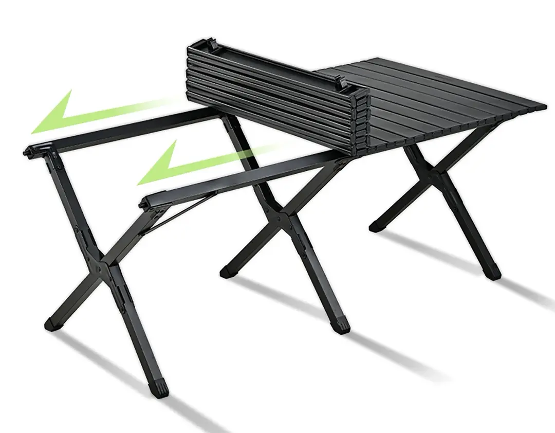 CAMPFESTO Campmaster Black Katlanabilir Kamp Masası 150x70 cm — 7