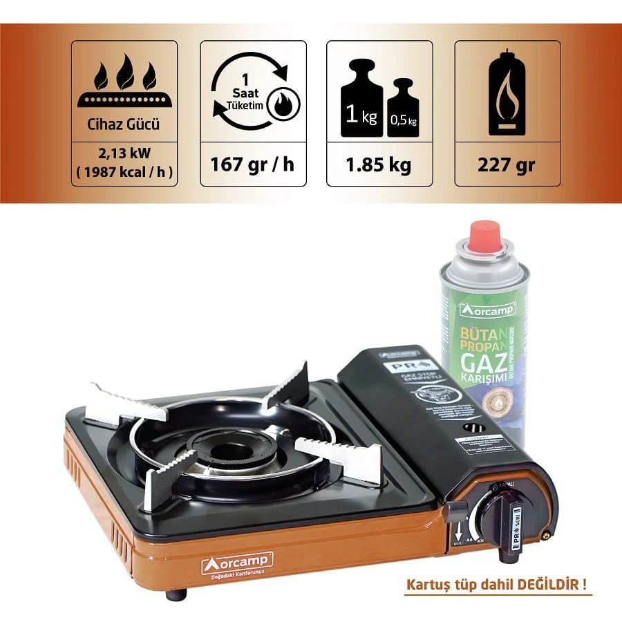 Portatif Ocak Plastik Çantalı - Gaz Stop Emniyetli — 4