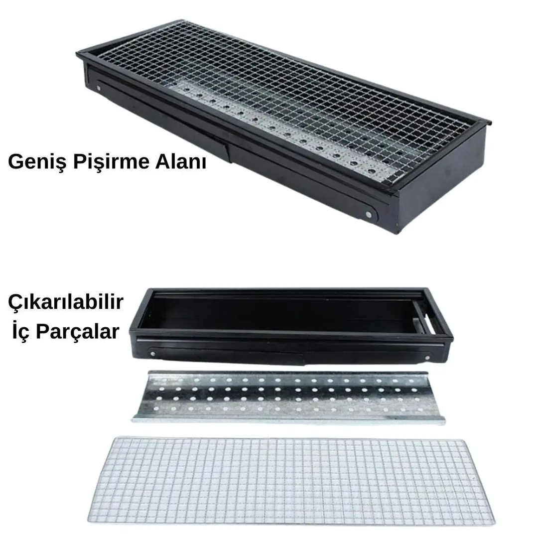 Madfox Cookout Portatif Katlanır BBQ Mangal BLACK — 6