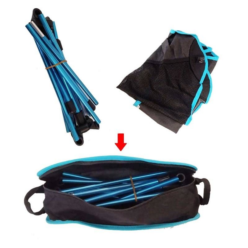 FUNKY CHAIRS Ultralight 900 gr Alüminyum Katlanır Kamp Sandalyesi – Mavi