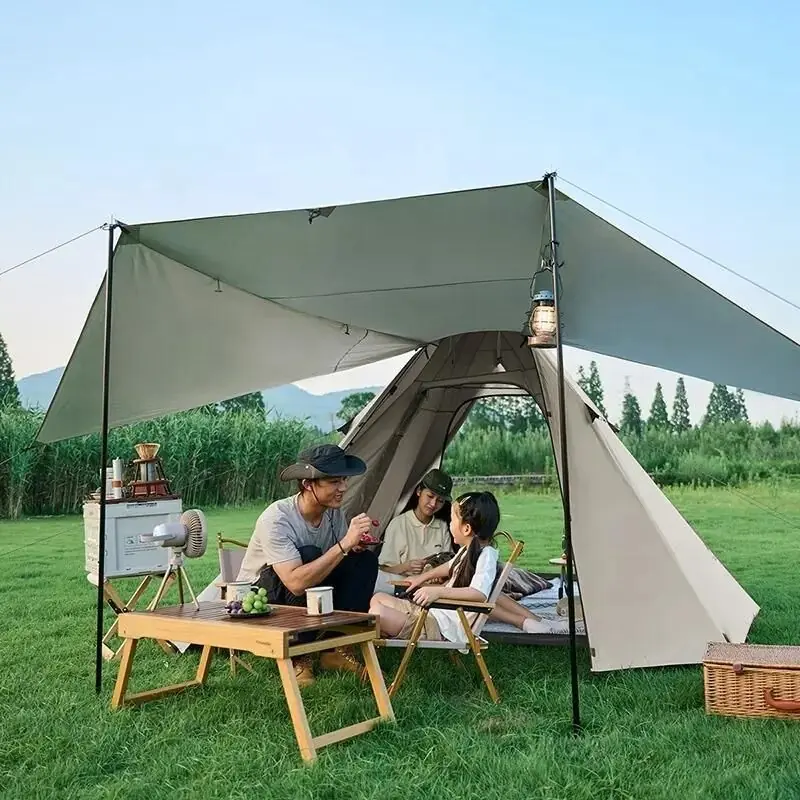 Naturehike Glamping 4 Kişilik Çift Katmanlı Otomatik Kurulum Piramid Çadır — 5