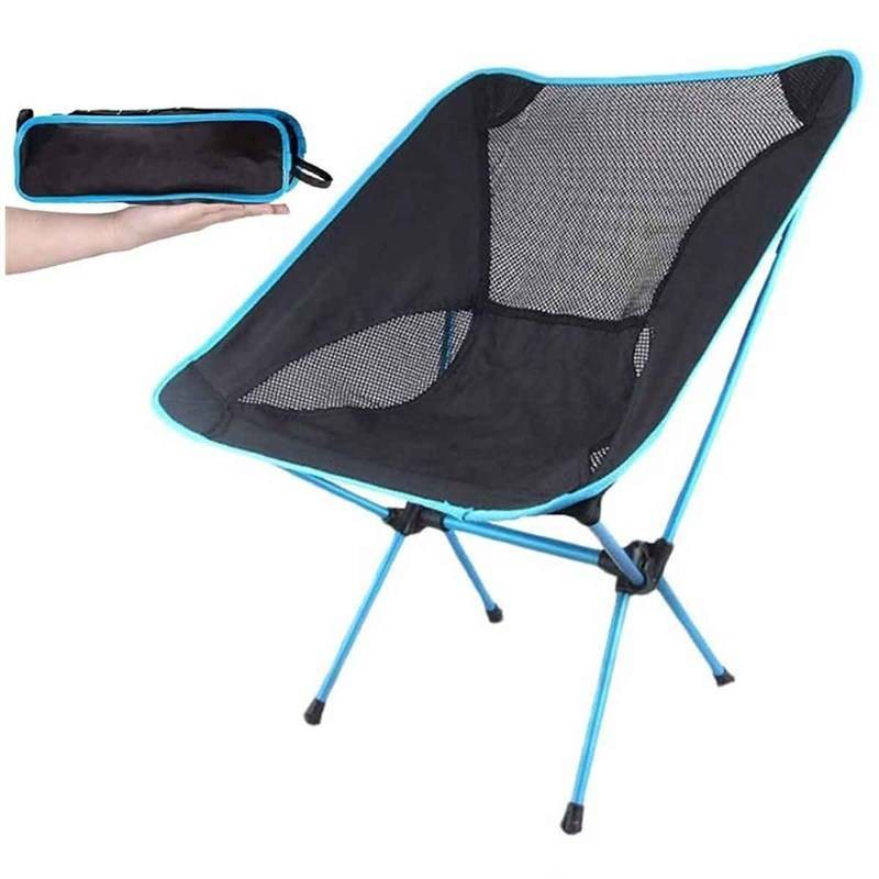 FUNKY CHAIRS Ultralight 900 gr Alüminyum Katlanır Kamp Sandalyesi – Mavi