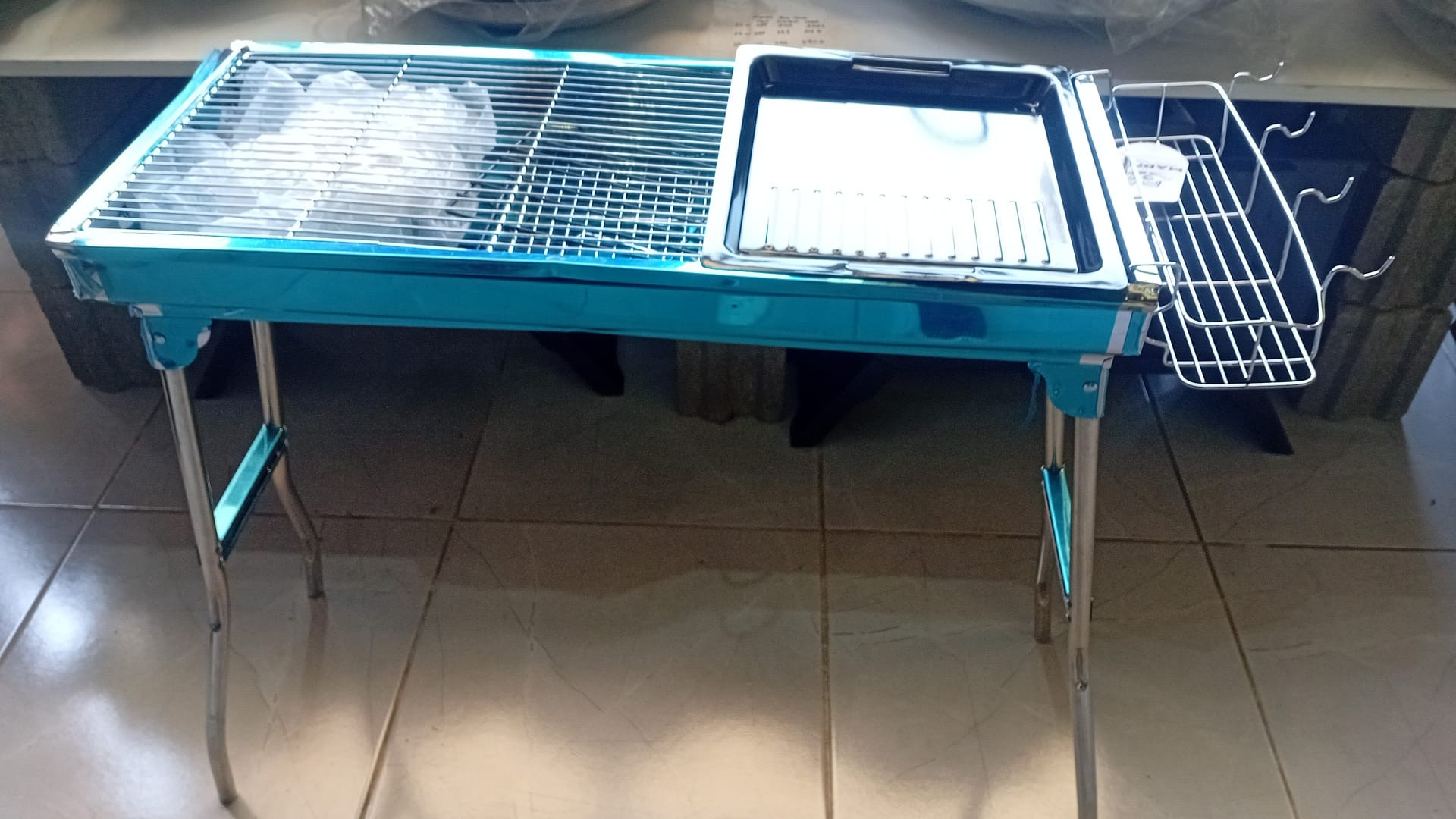 *DEFOLU* Madfox Grillmate Portatif Katlanır BBQ Mangal SİLVER