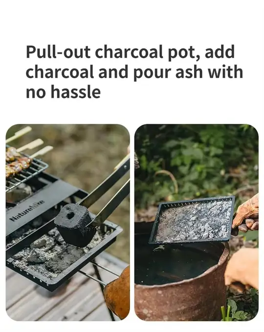 Naturehike Grill Barbecue + Katlanabilir Masalı SANDSTONE