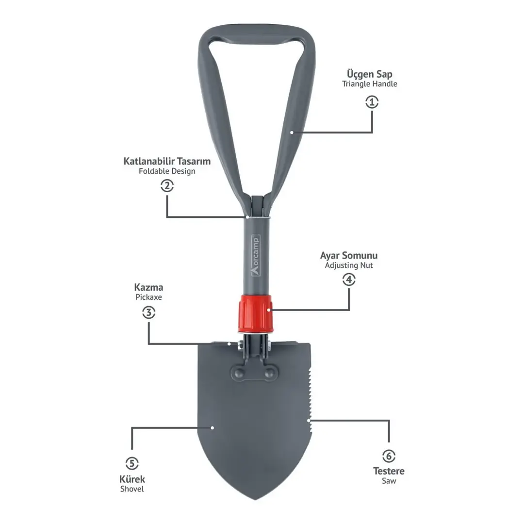 Orcamp Terra XL Kazma Kürek Seti OUT-4102 — 4