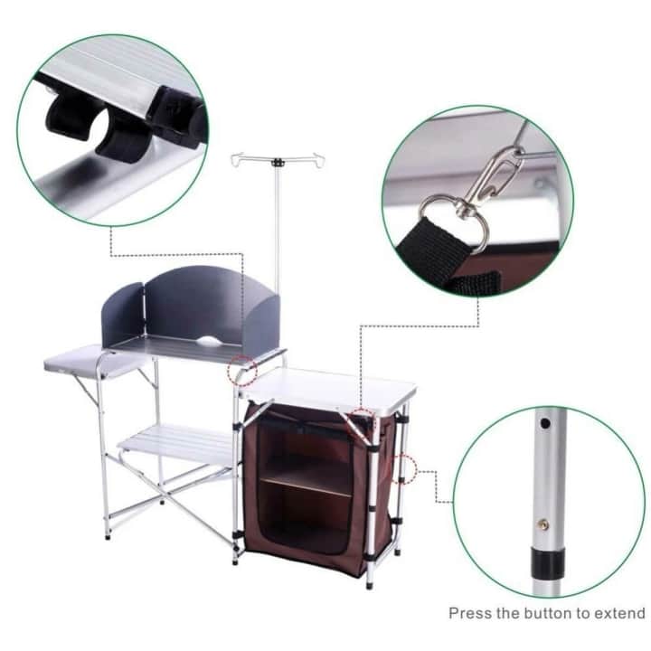 Madfox Luxi Katlanır Portatif Kamp Mutfağı Masası — 3