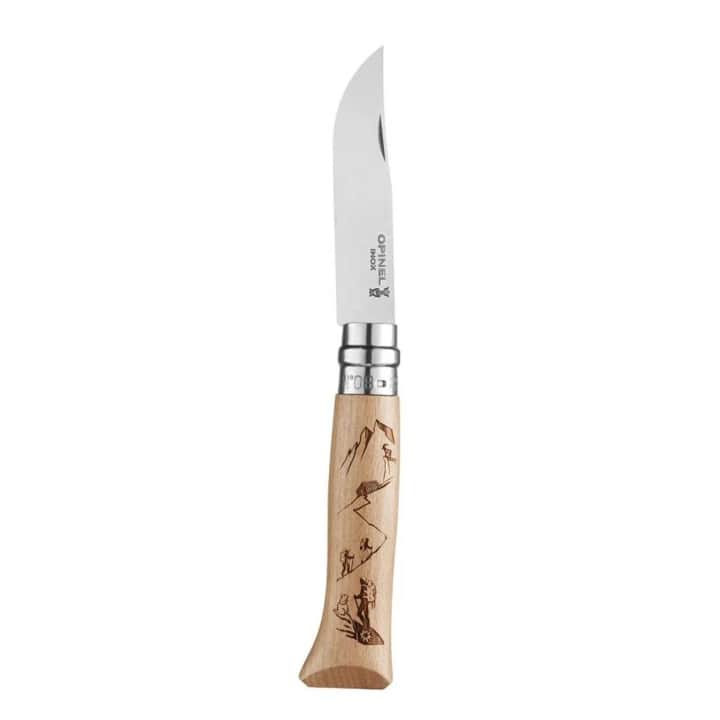Opinel Inox No 08 Alpine Macera Yürüyüş Desenli Paslanmaz Çelik Çakı — 3
