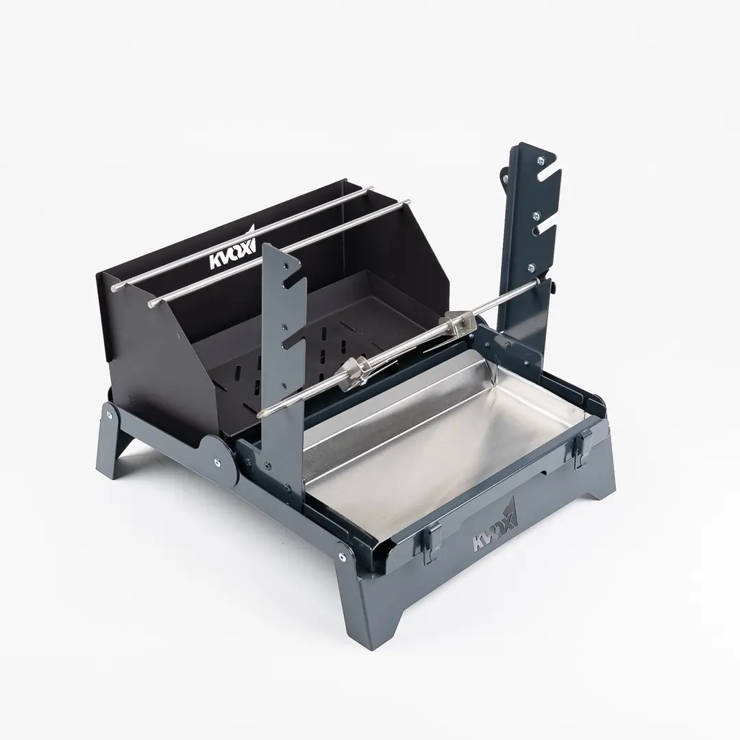 KVOX Rotis Katlanır Çevirme Mangalı - Cağ Kebabı, Kokoreç | Çantalı — 8