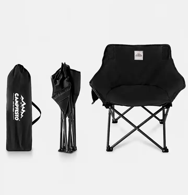 CAMPFESTO Fortis Katlanabilir Outdoor Sandalye Taşınabilir Kamp & Piknik Sandalyesi — 4