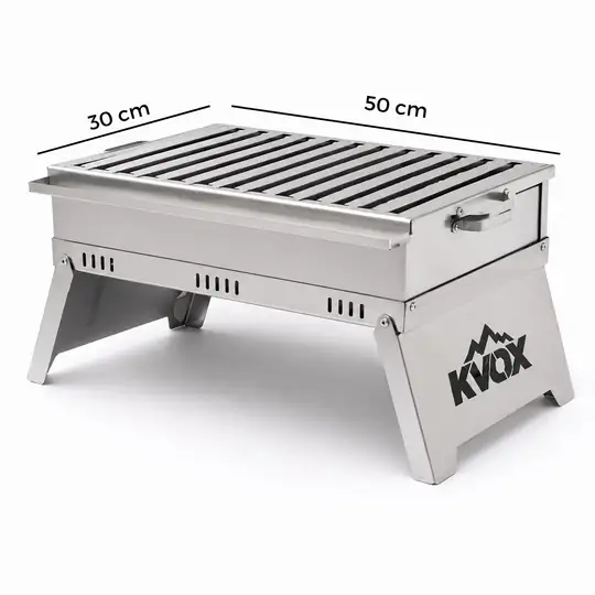M1.2 Alev Yapmayan Katlanabilir Inox Mangal  - Ziyafet Boyu