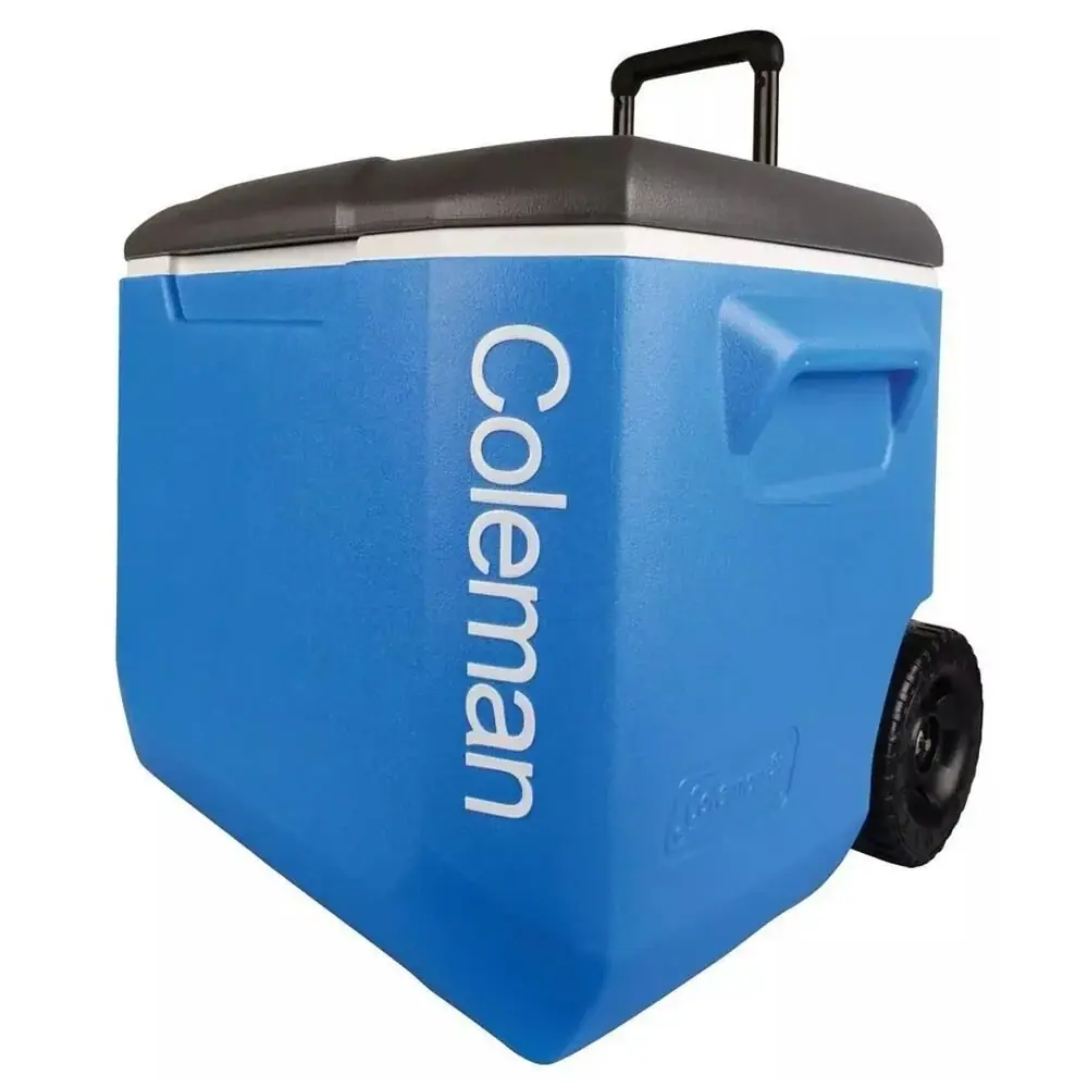 Coleman Performance Tri Coler Wheeled 60 QT Tekerlekli Soğutucu Buzluk 56 Lt MAVİ — 1