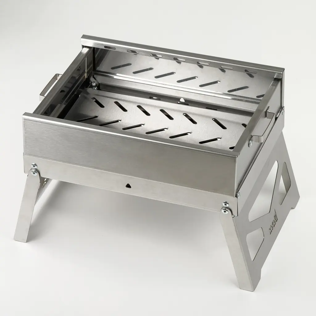 Kvox M1.3 Alev Yapmayan Katlanabilir Inox Mangal — 4