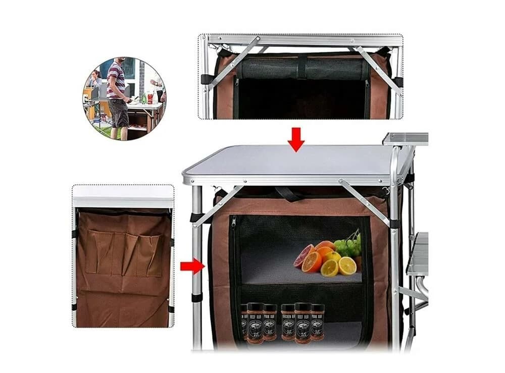 Madfox Luxi Katlanır Portatif Kamp Mutfağı Masası — 6