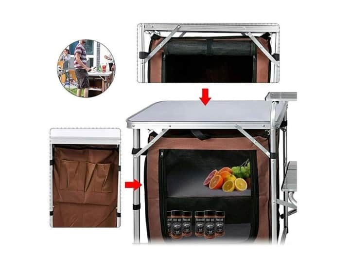 Madfox Luxi Katlanır Portatif Kamp Mutfağı Masası — 6