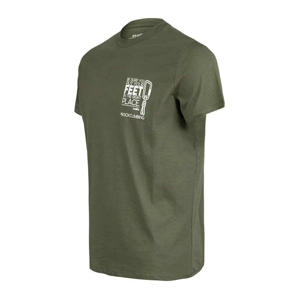Evolite Rock Climbing T-shirt-Haki — 2