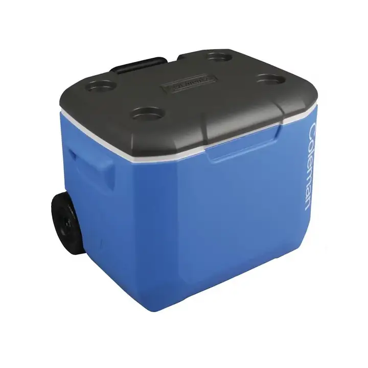 Coleman Performance Tri Coler Wheeled 60 QT Tekerlekli Soğutucu Buzluk 56 Lt MAVİ — 3