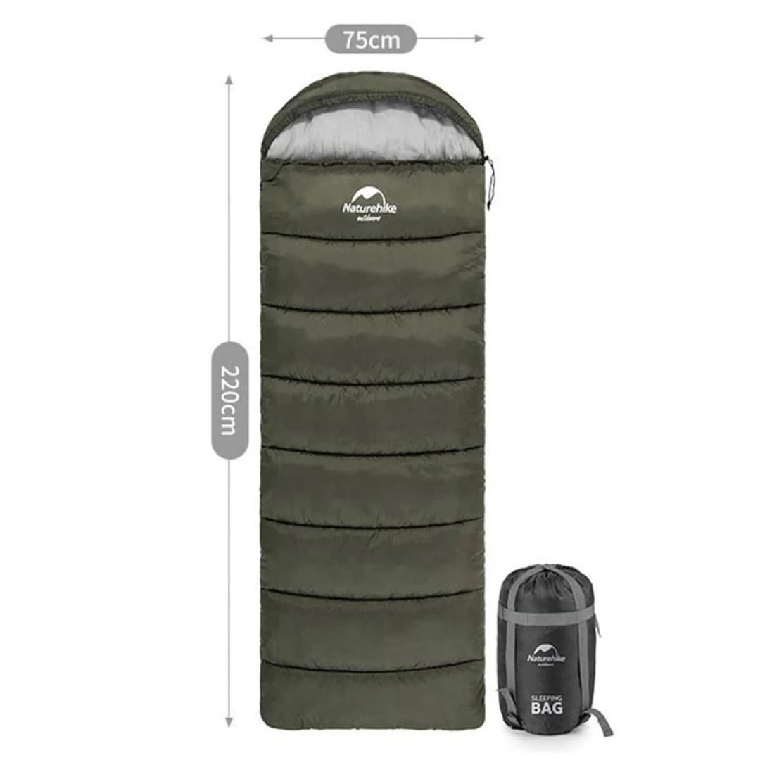 Naturehike U250 Zarf Tarzı Kapüşonlu Uyku Tulumu -10°C — 1