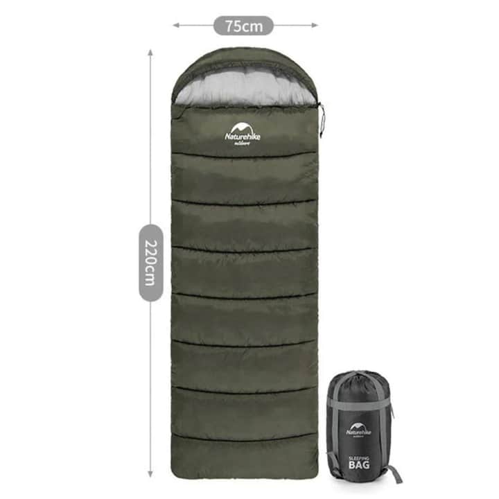 Naturehike U250 Zarf Tarzı Kapüşonlu Uyku Tulumu -10°C — 1