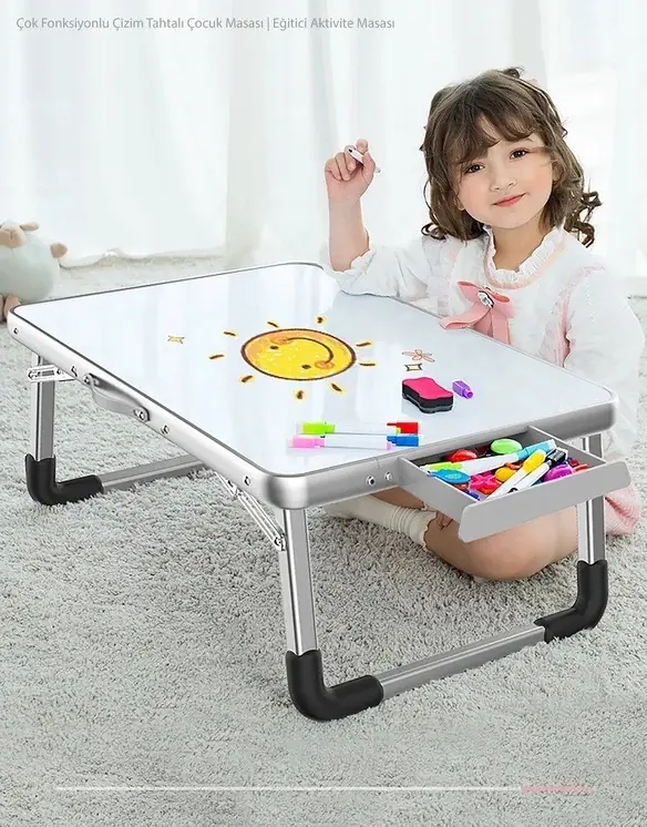 CAMPFESTO Portix Katlanabilir Outdoor Masa 60x40 cm Taşınabilir Piknik & Laptop Masası — 3