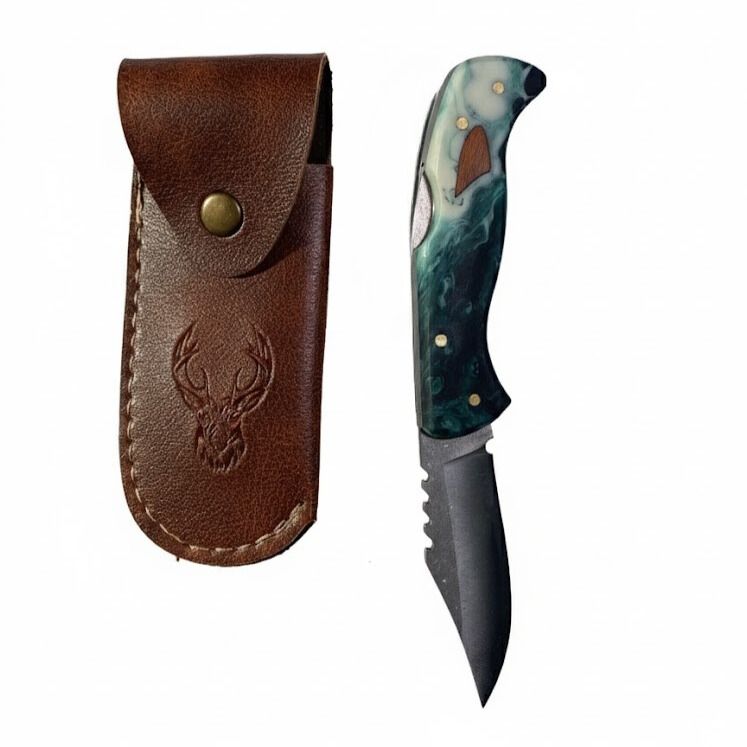 Zeytin Epoksi Kabzalı, Kilitli Çakı 219-220