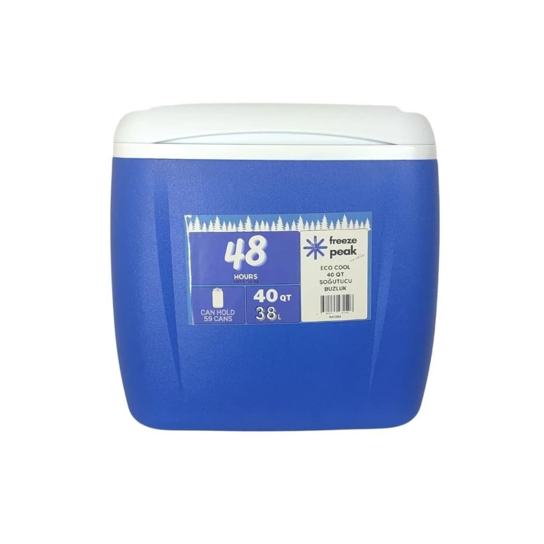 Freeze Peak Eco Cool 40 QT Soğutucu Buzluk 38 Litre - Mavi — 2