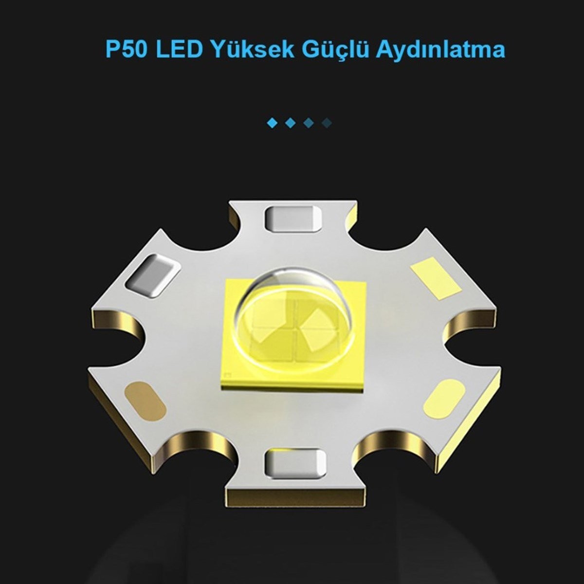 Watton Güçlü El Feneri 3000 Lümen WT-600