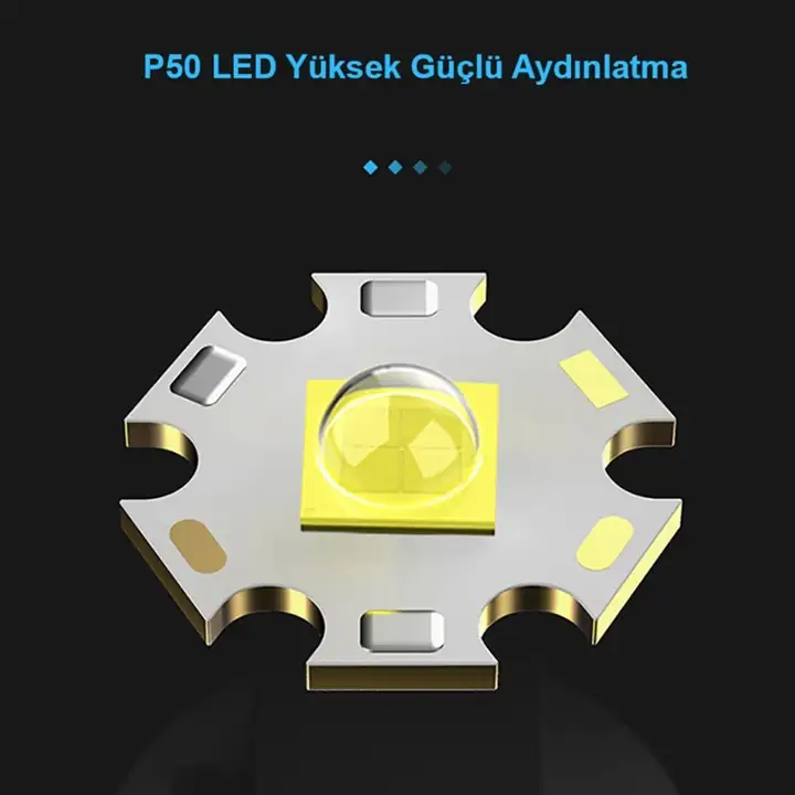 Watton Güçlü El Feneri 3000 Lümen WT-600 — 7