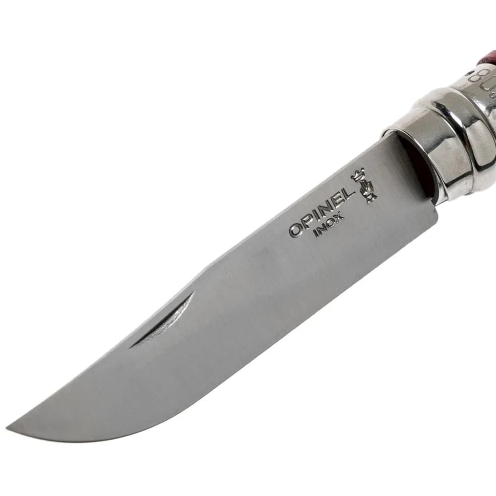 Opinel Inox Trekking 8 No Paslanmaz Çelik Çakı (Bordo) — 4