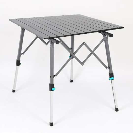 Madfox Skylite – Yükseklik Ayarlı Katlanır Kamp Masası (70×70×45-70 cm)