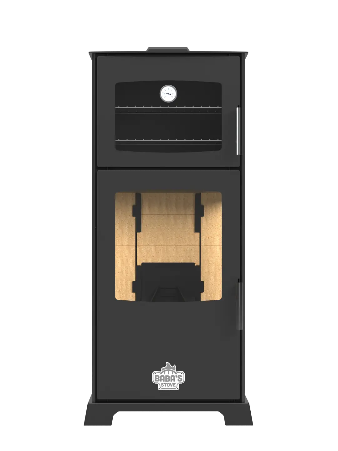 Baba's Stove Gold E Otomatik Fırınlı Pelet Sobası 12 kW - Termostatlı - Ev, Bağ Evi, Prefabrik — 2